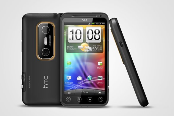evo htc 3d 3views