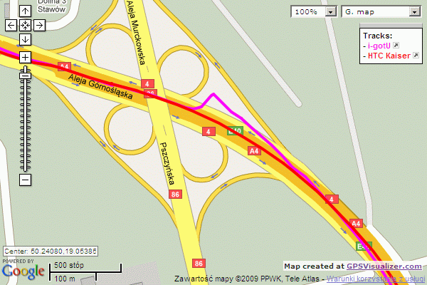 i-gotU DataLogger test - SS GPS porownanie 3