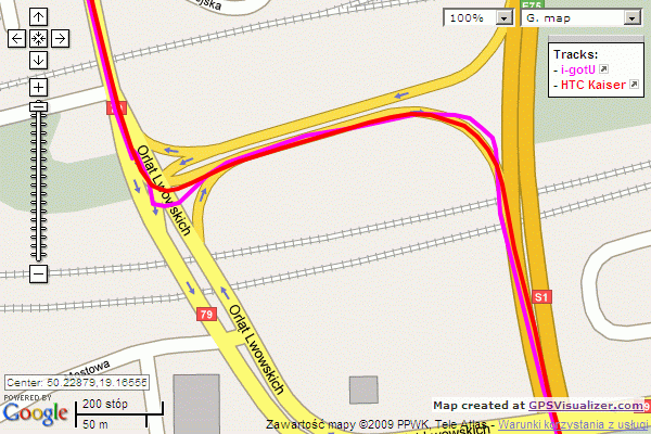 i-gotU DataLogger test - SS GPS porownanie 4